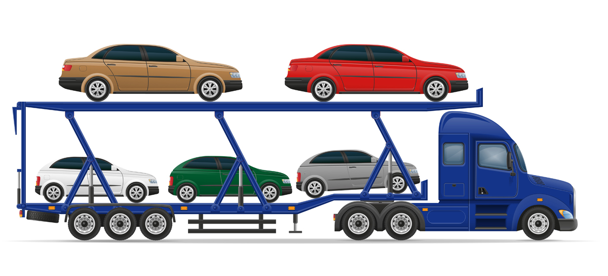 image of car shipping auto transport truck
