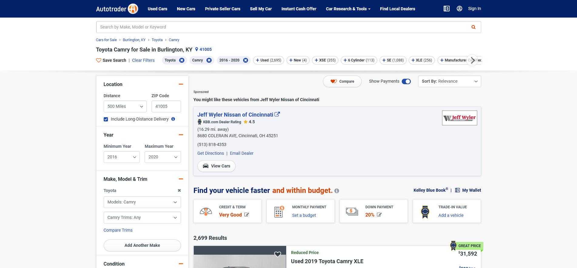 Buy and Sell Used Cars at AutoTrader