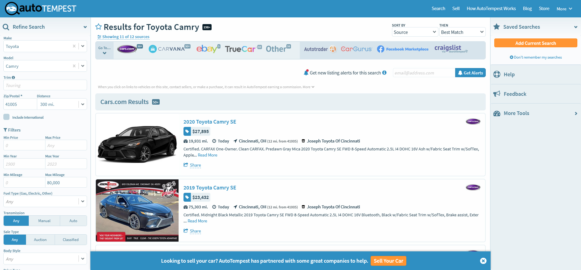 Buy and Sell Used Cars at AutoTempest.com