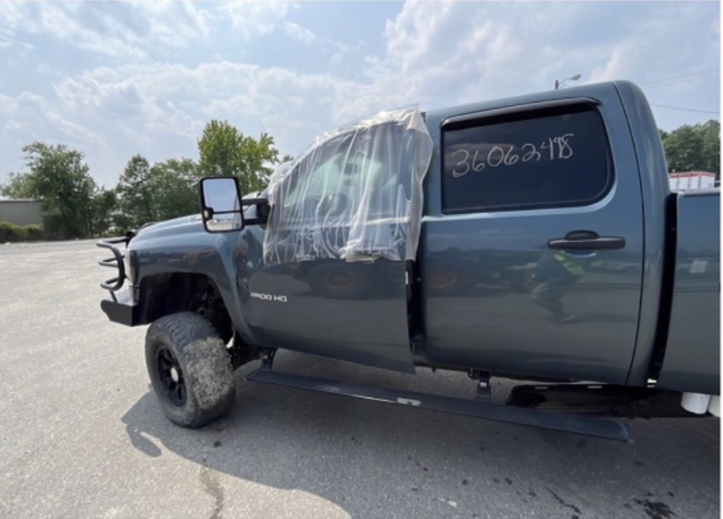 Copart salvage auto transport: this is a salvage truck purchased at Copart that Scott's transported.